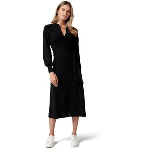 Ever New Olivia Fit And Flare Knit Belted Dress In Black Size 4 NWT